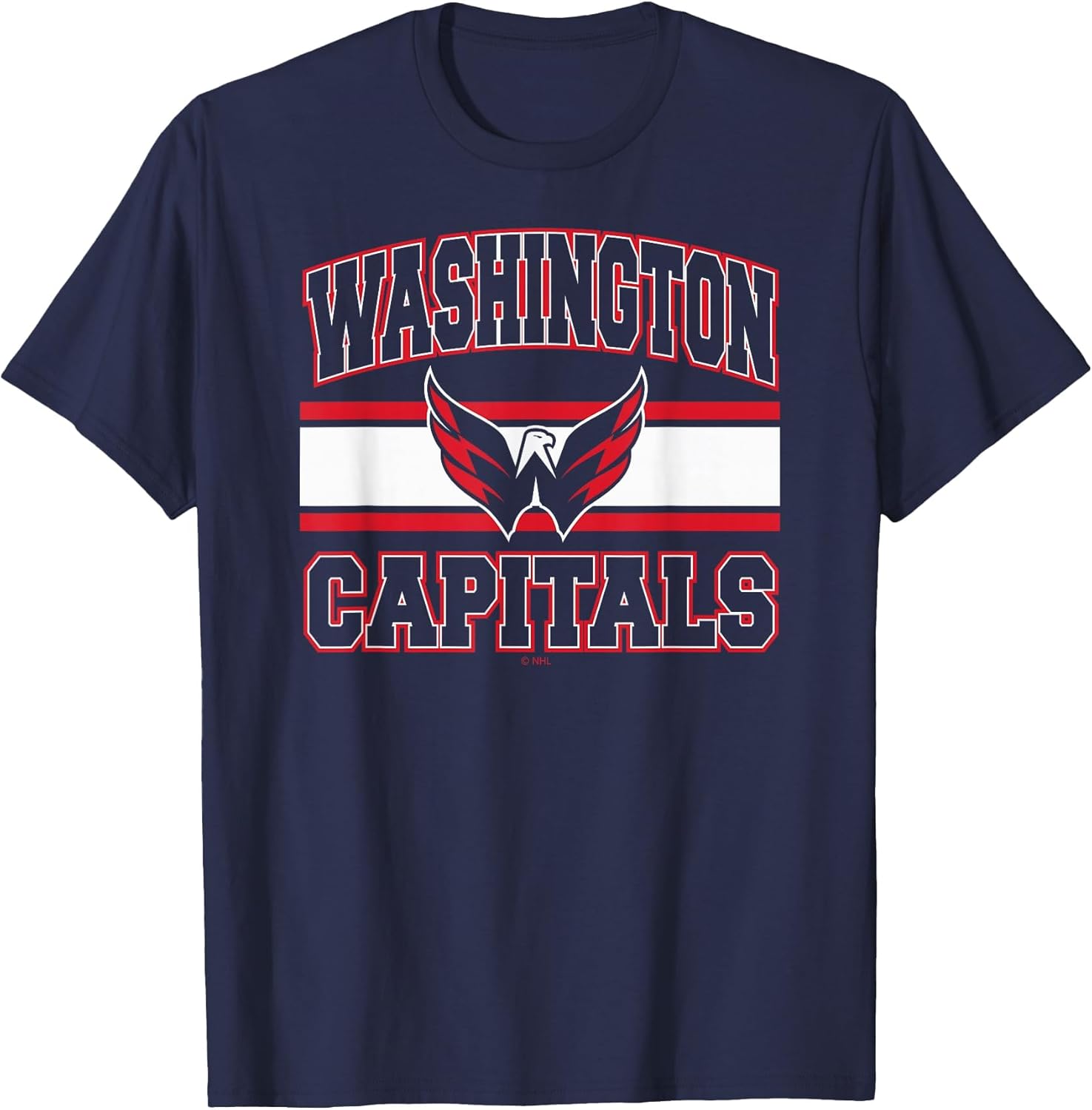 Washington Capitals Stripe Navy Officially Licensed