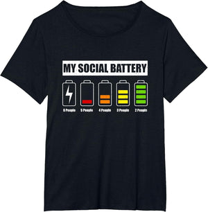 My Social Battery Low Energy Anti Social Introvert