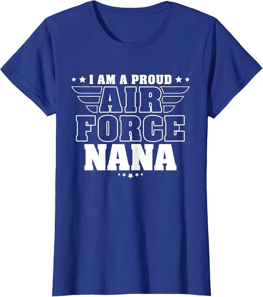 Proud Air Force Nana Patriotic Pride Military Grandmother