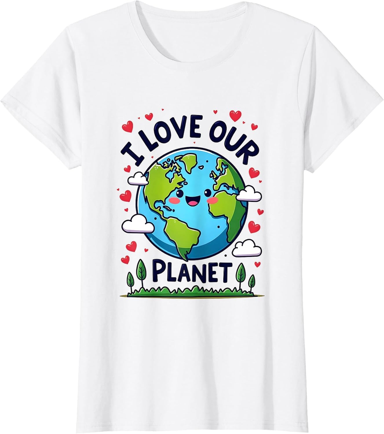 I Love Our Planet Earth Day Graphic Design