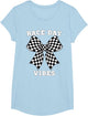 Race Day Vibes Checkered Coquette Bow Car Racing