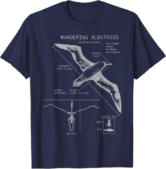 Vintage Albatross Anatomy Seagull Marine Biologist Lover