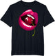 Rainbow Lips with a Cherry in The Mouth 80s Nostalgia