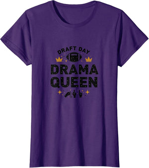 Draft Day Drama Queen Football Design