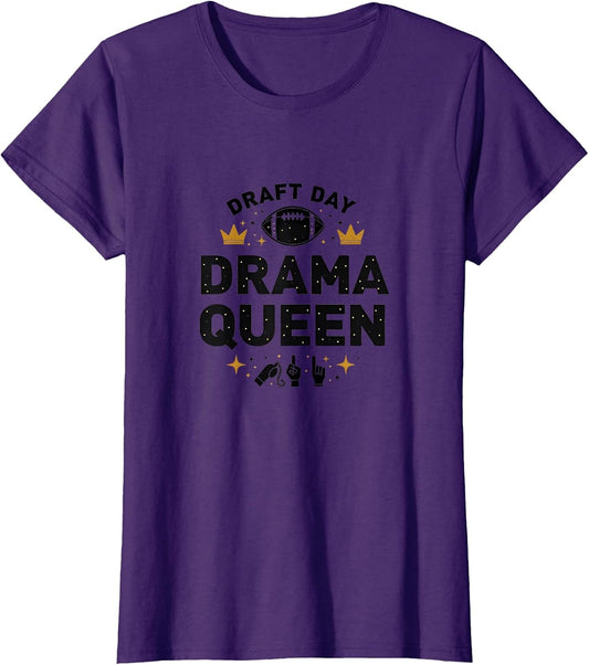 Draft Day Drama Queen Football Design