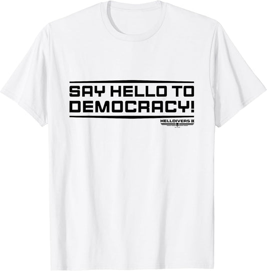 Helldivers 2 Sony PlayStation Game Say Hello to Democracy