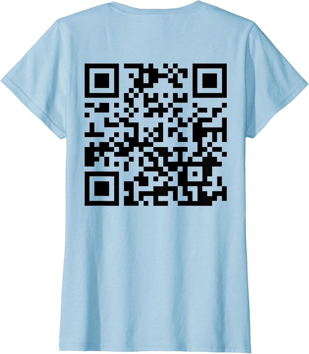 (On Back) Funny QR FCK Off Code Saying Quote Women