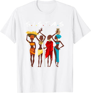 Black History Sistas African American Girl Black Pride Shirt