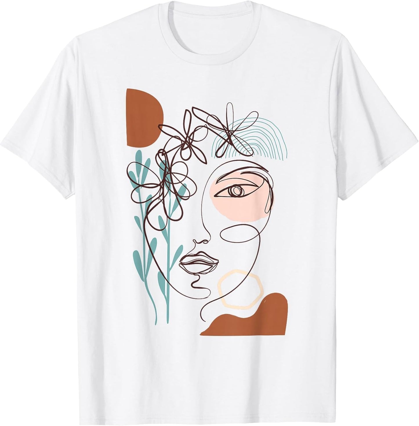 Line Art Face Woman Abstract Minimalistic Aesthetic