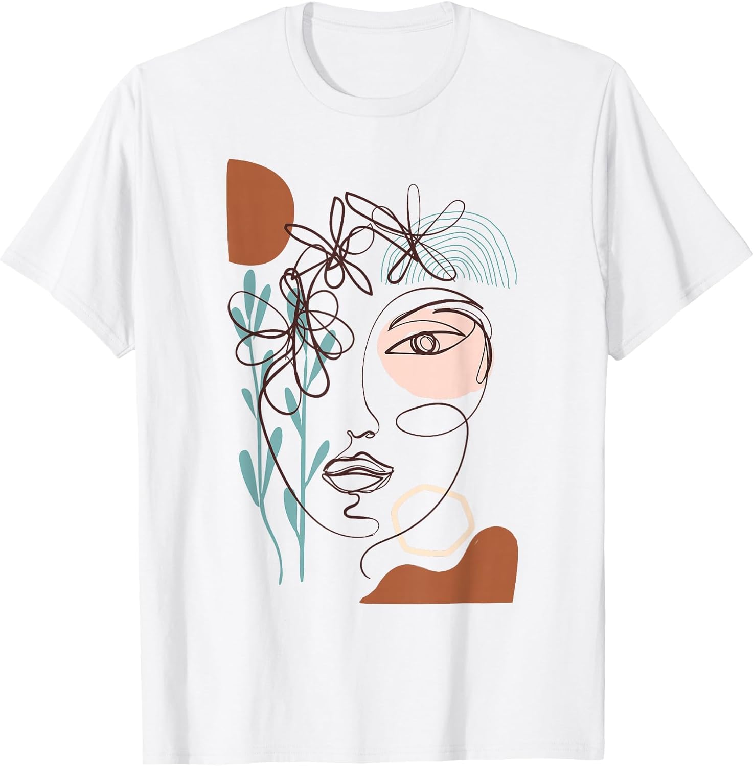 Line Art Face Woman Abstract Minimalistic Aesthetic