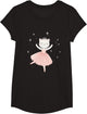 Ballerina Cat Princess Shirt Ballet Dance Toddlers Girls