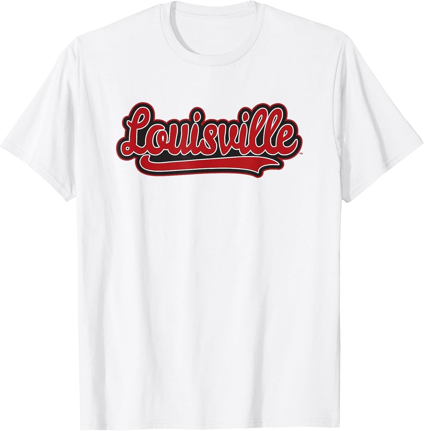 Louisville Cardinals Cursive White Officially Licensed