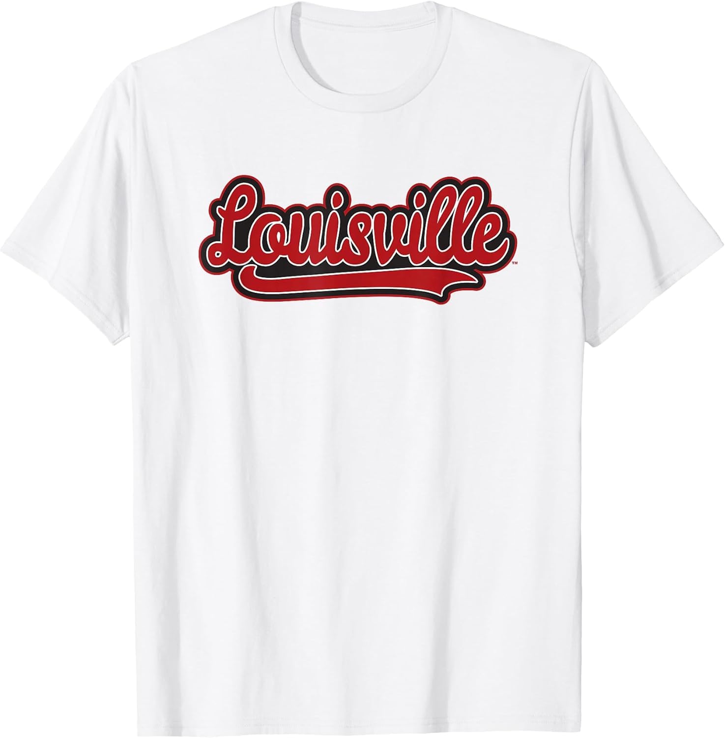 Louisville Cardinals Cursive White Officially Licensed