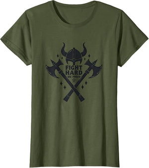 Til Valhalla Fight Hard Die Proud Viking Design