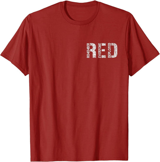 Red Friday Military Shirts, Remember Everyone Deployed Shirt