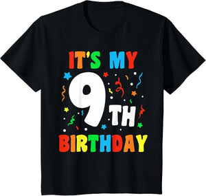 It's My 9th Birthday 9 Nine Happy Birthday