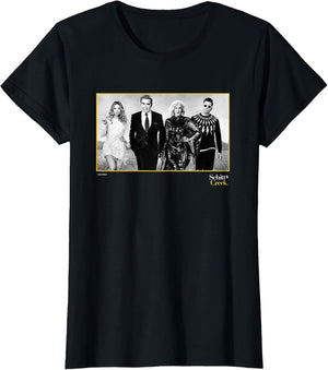 Schitt's Creek Cast Portrait with Alexis Johnny Moira David