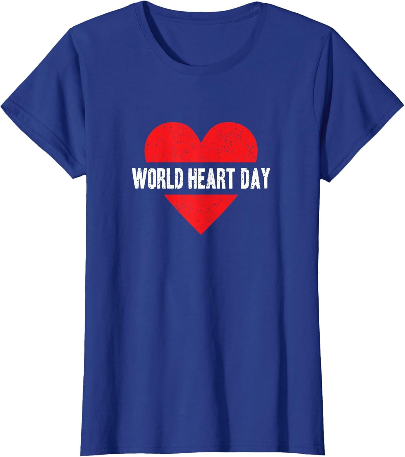 World Heart Day Red Cute Heart Distressed Save The Planet