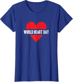 World Heart Day Red Cute Heart Distressed Save The Planet