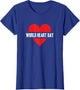 World Heart Day Red Cute Heart Distressed Save The Planet