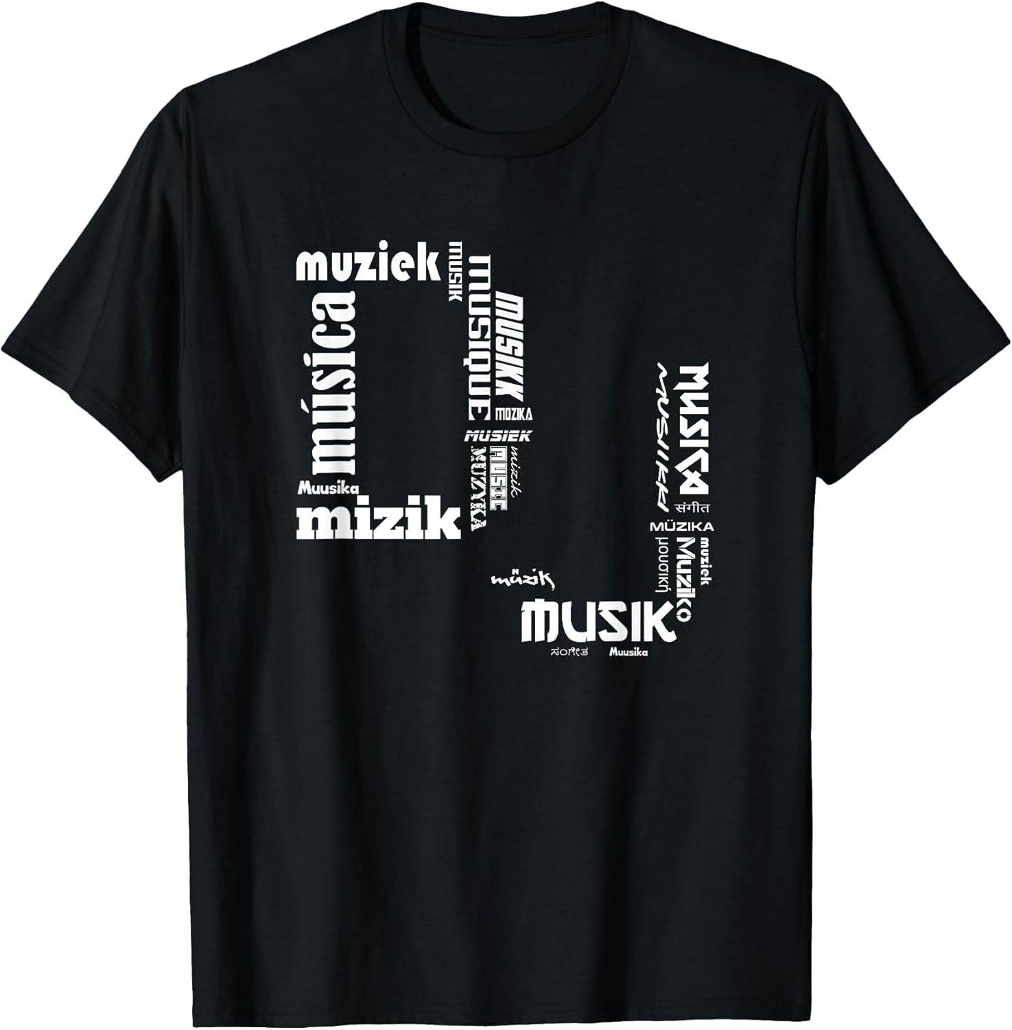 DJ in International Languages Shirt