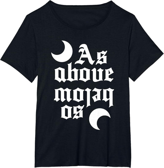 As Above so Below Witch Women's Gothic Wicca Witchy Goth
