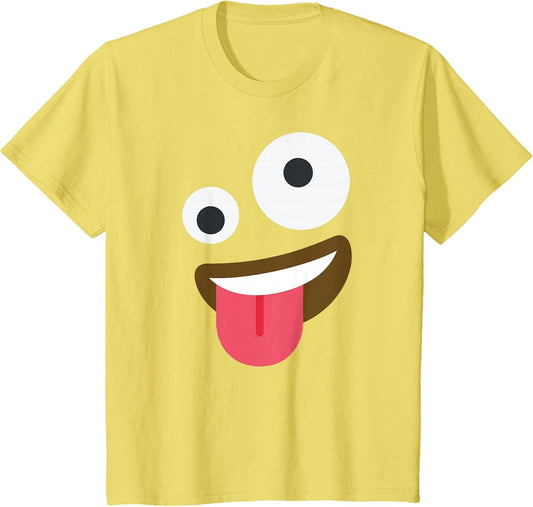 Zany Emoticon Face Crazy Eyes Wild Goofy Costume