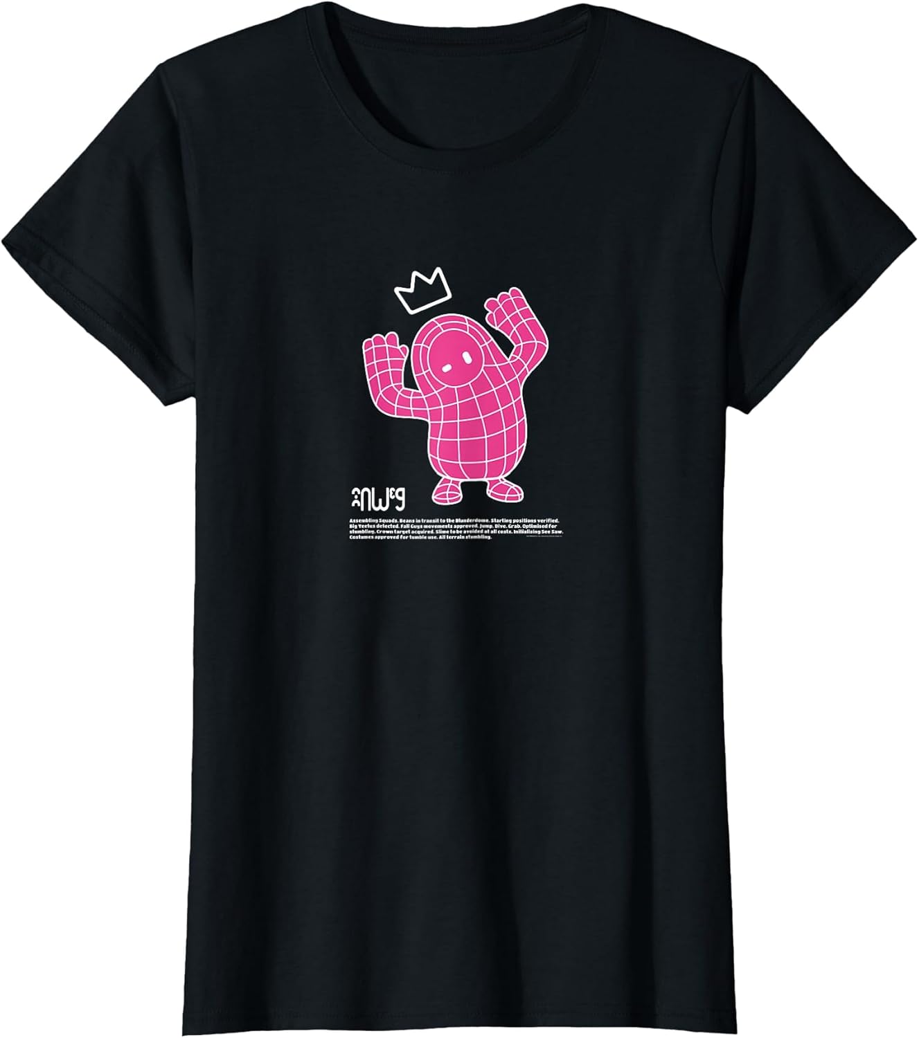 Fall Guys Crown Champion Pink Hero Grid