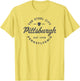 Vintage Pittsburgh Circle Logo Men Retro Throwback Souvenir
