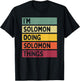 I'm Solomon Doing Solomon Things Funny Personalized Quote