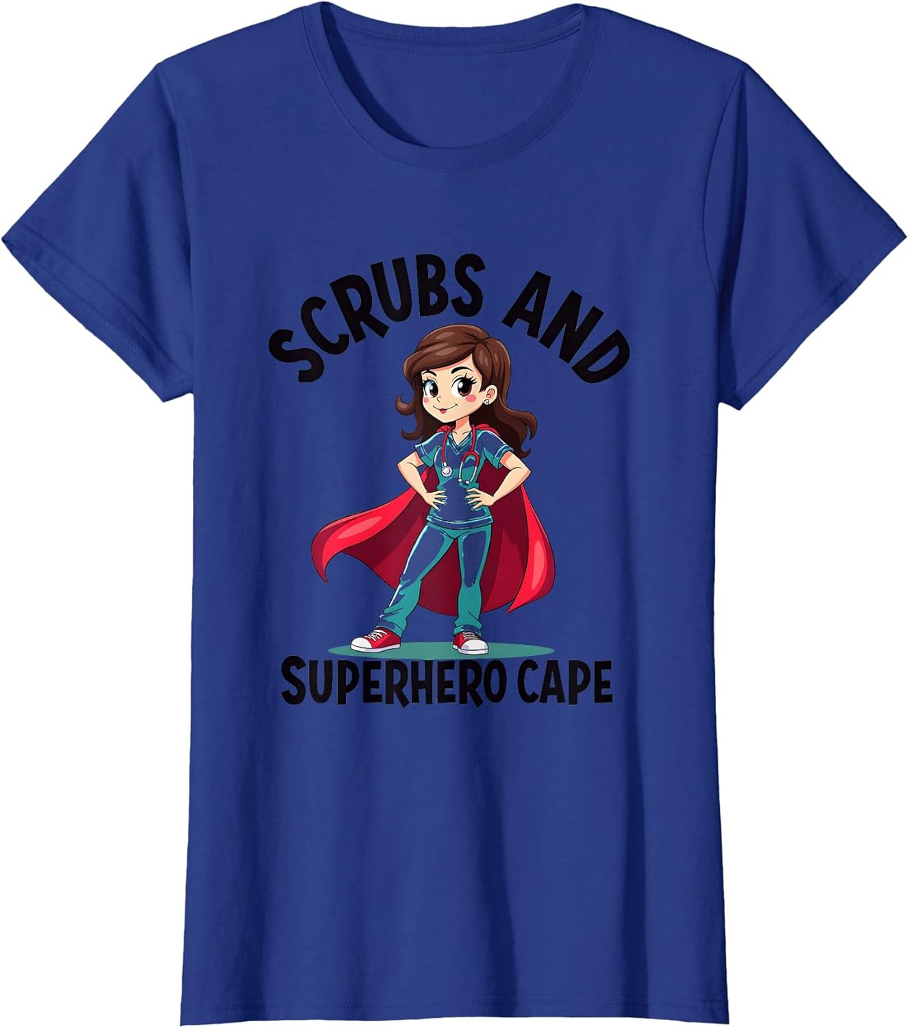Scrubs and Superhero Cape Nurse Hero Design