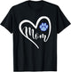 Camden County Wildcats Logo Heart Mom HS