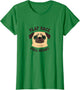 Flat Face Full Heart Pug Love Design