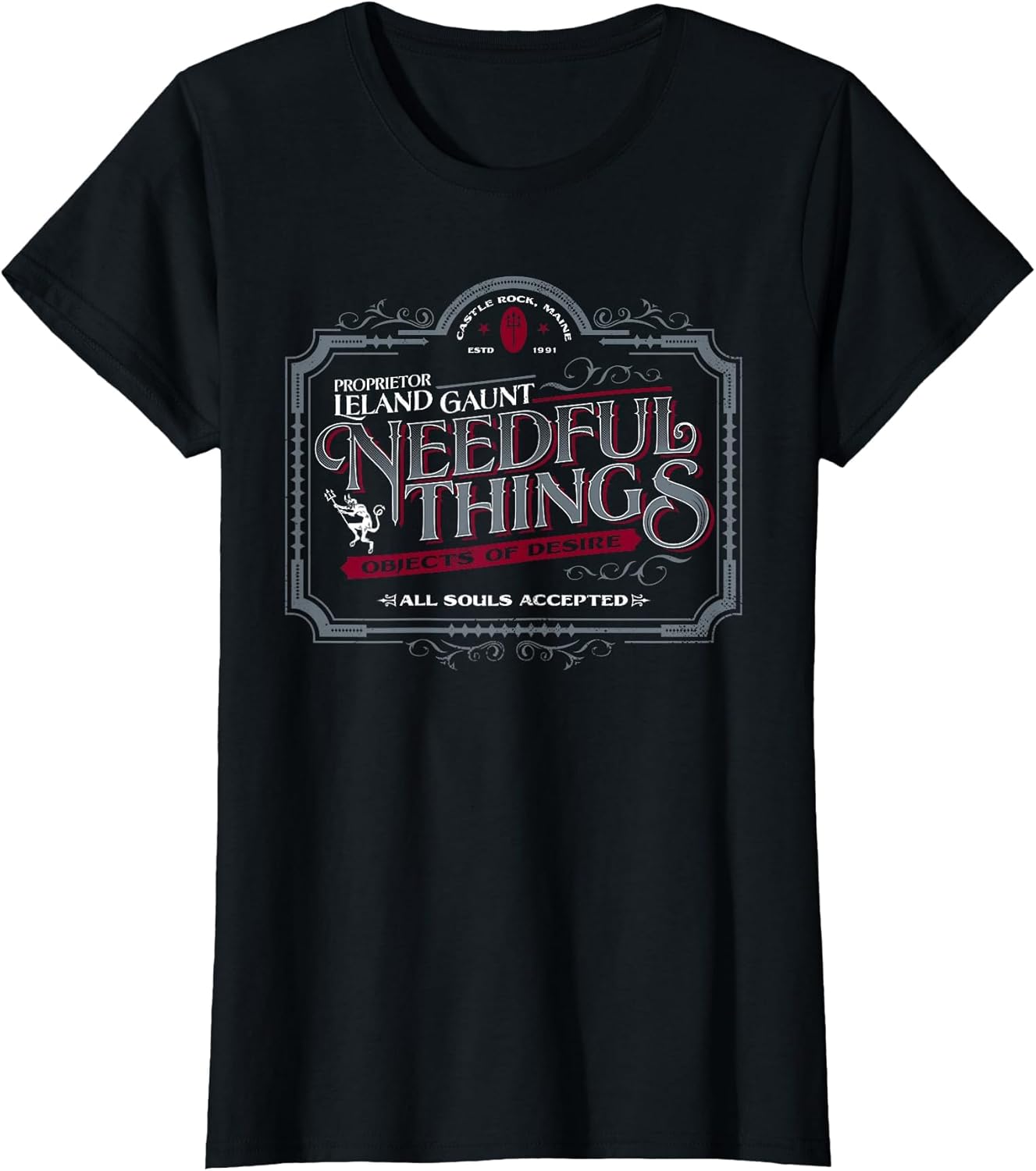 Gothic Horror Graphic Logo | Needful Things Devil