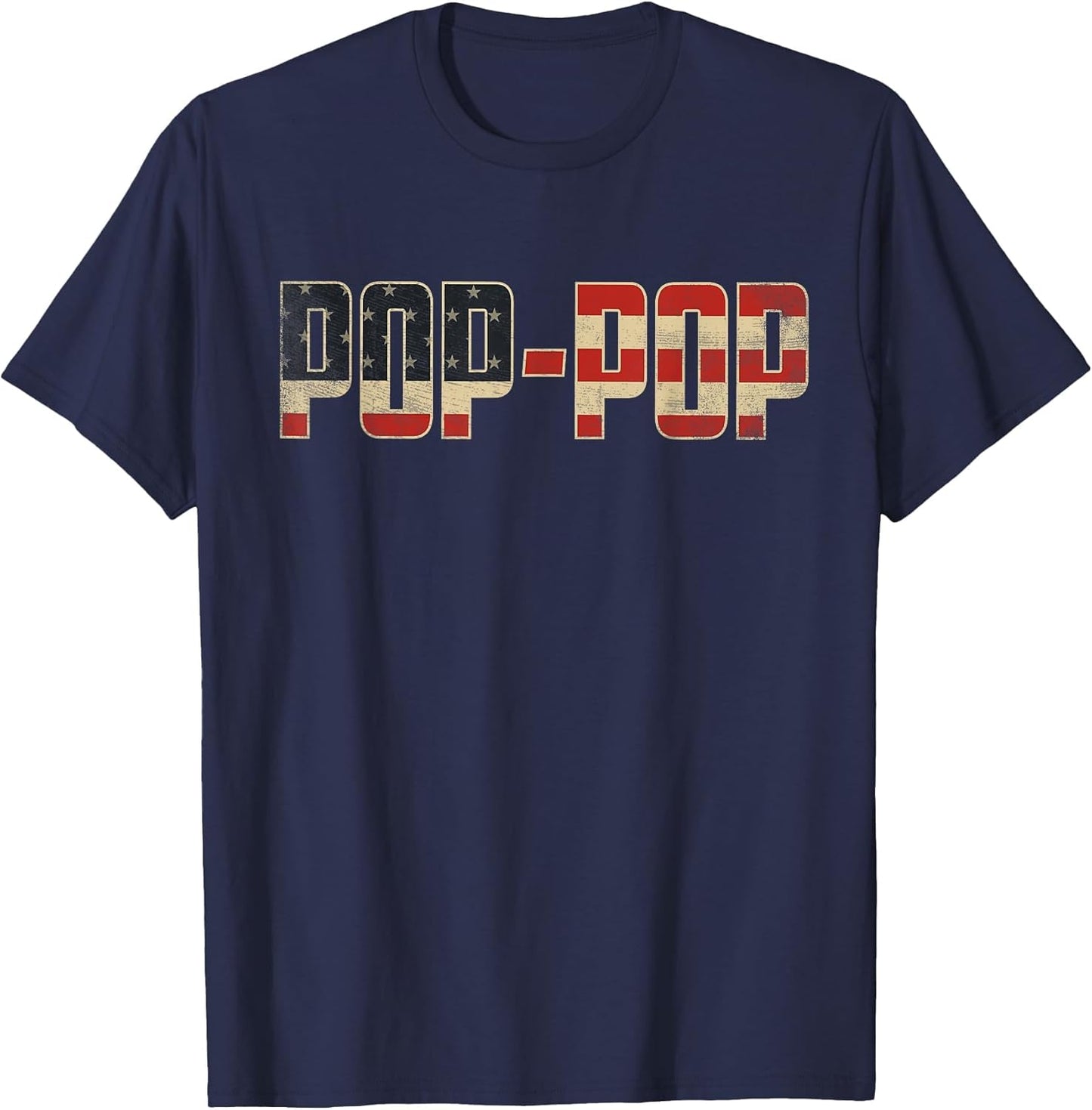 Pop-Pop Bold Patriotic American Flag Father’s Day Pop-Pop
