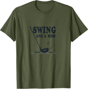 Swing and a Miss Funny Golf Design