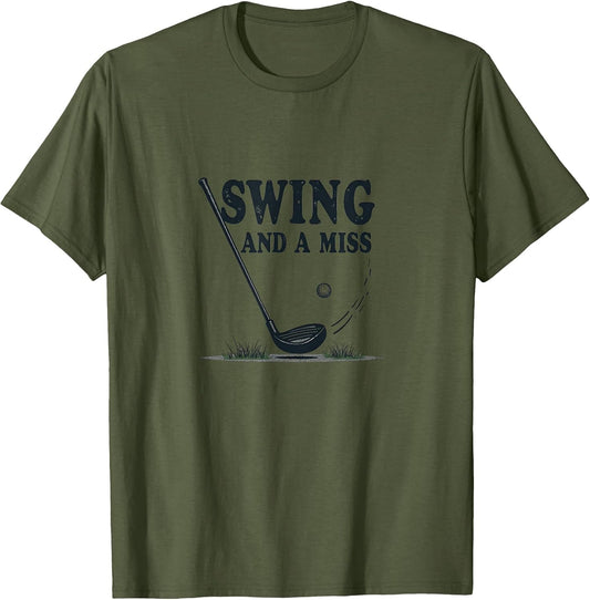 Swing and a Miss Funny Golf Design