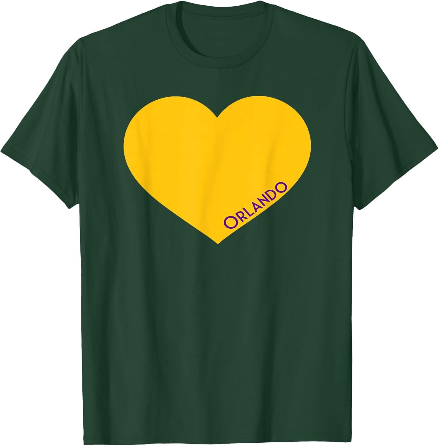 Orlando Soccer City Fan Color Heart Shirt
