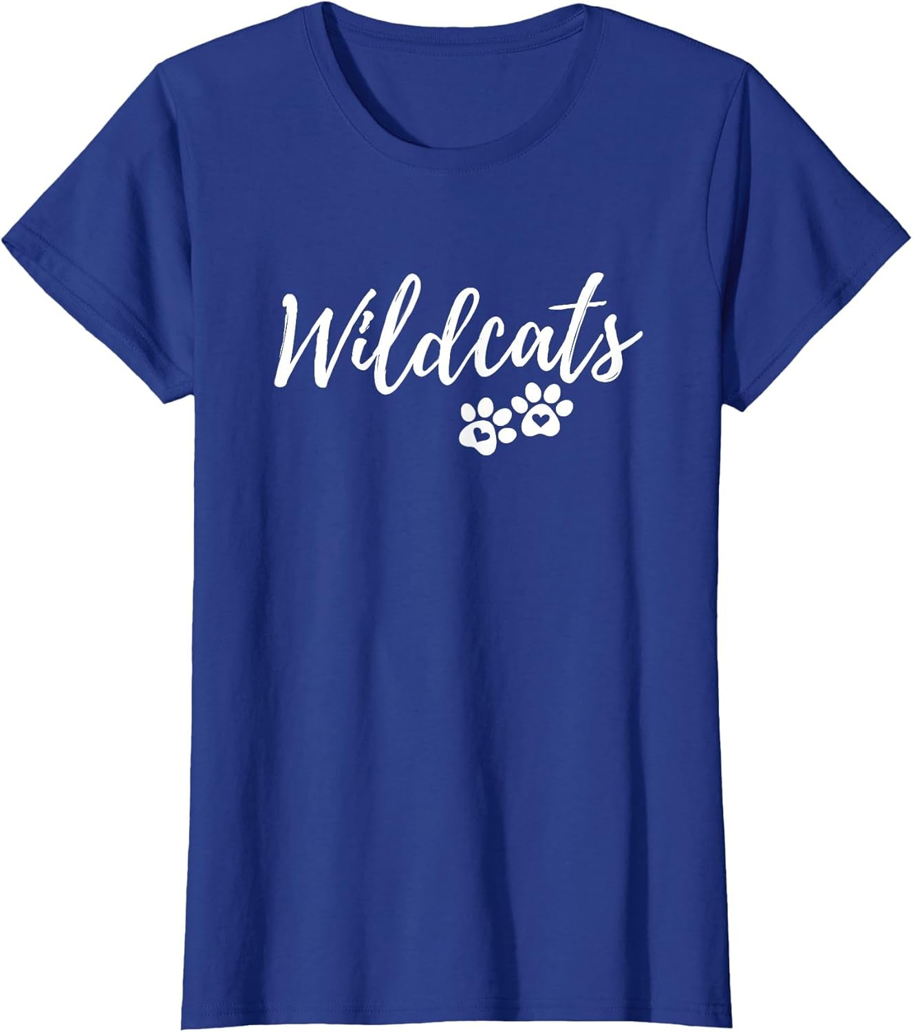 Wildcats - Fancy Script with Heart Paws