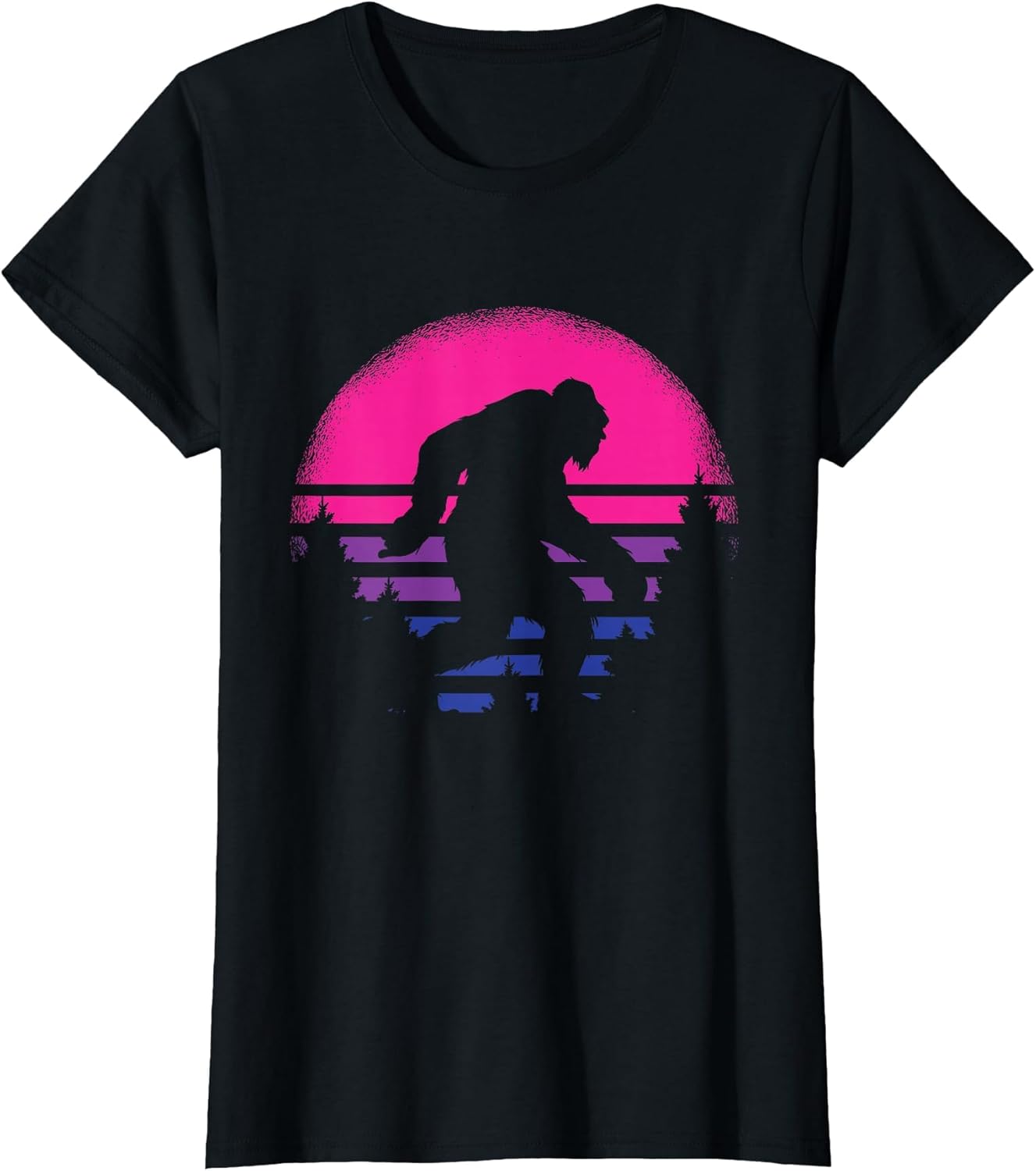 Bigfoot LGBT-Q Retro Sasquatch Bi-Sexual Pride Flag Ally