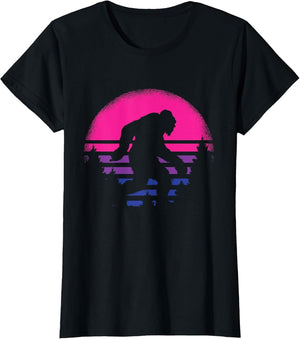 Bigfoot LGBT-Q Retro Sasquatch Bi-Sexual Pride Flag Ally