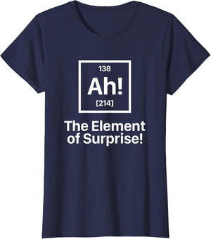 Funny Novelty Men's Ah The Element of Surprise