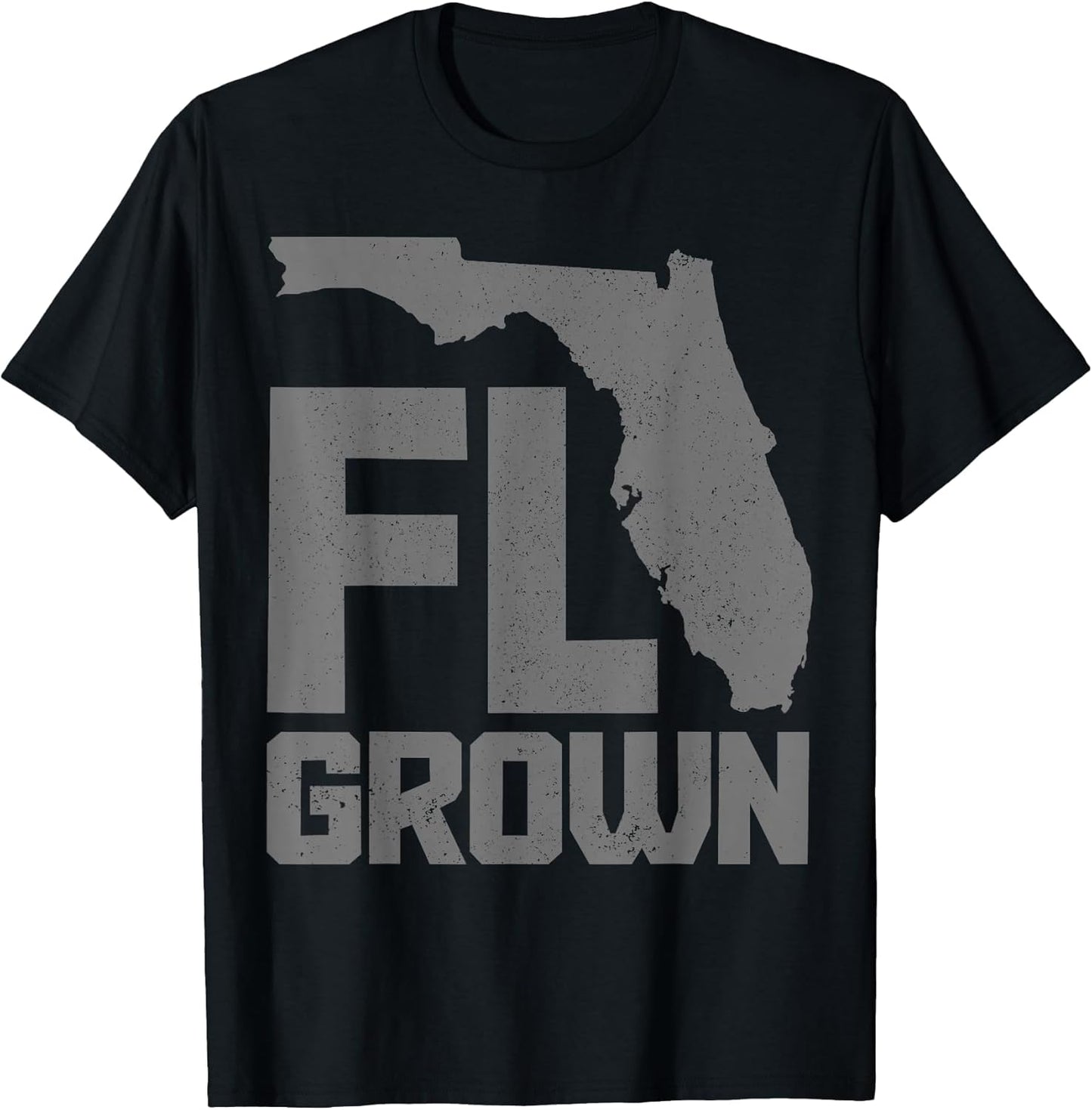 Florida FL Grown State Map Pride Vintage
