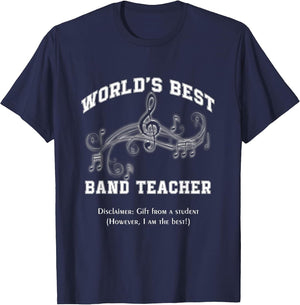 World's Best Band Teacher Shirt, Funny Band Teacher