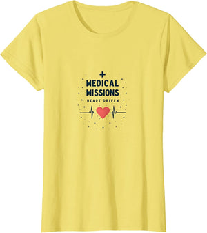 Medical Missions Heart Driven Nurse Design , Women, Lemon Yellow, Small