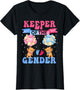 Keeper of The Gender Reveal Cute Bear Balloons Pink Or Blue