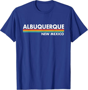 Albuquerque - New Mexico - Vintage/Retro Stripes - Classic