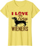 I Love Tiny Wieners Funny Miniature Dachshund