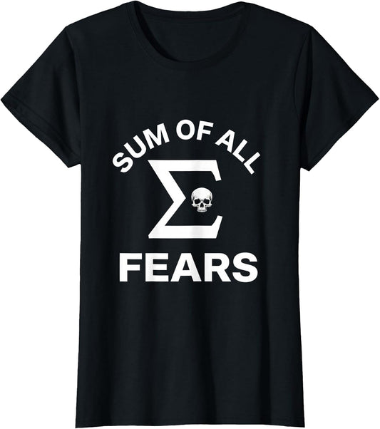 Sum of All Fears Funny Math Pun Design
