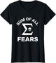Sum of All Fears Funny Math Pun Design